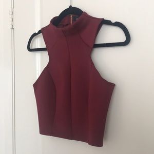 ANGL burgundy top